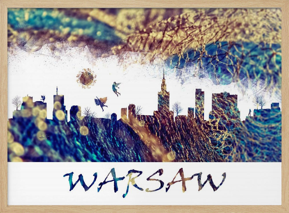 Warsaw Skyline Magic City Art | Poster