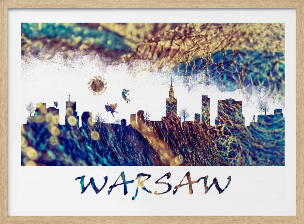 Warsaw Skyline Magic City Art | Poster