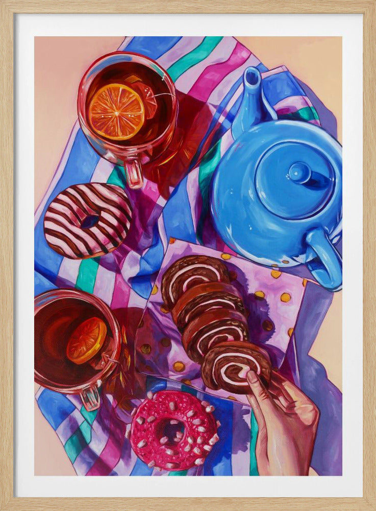 Varmt te och knallrosa | Poster