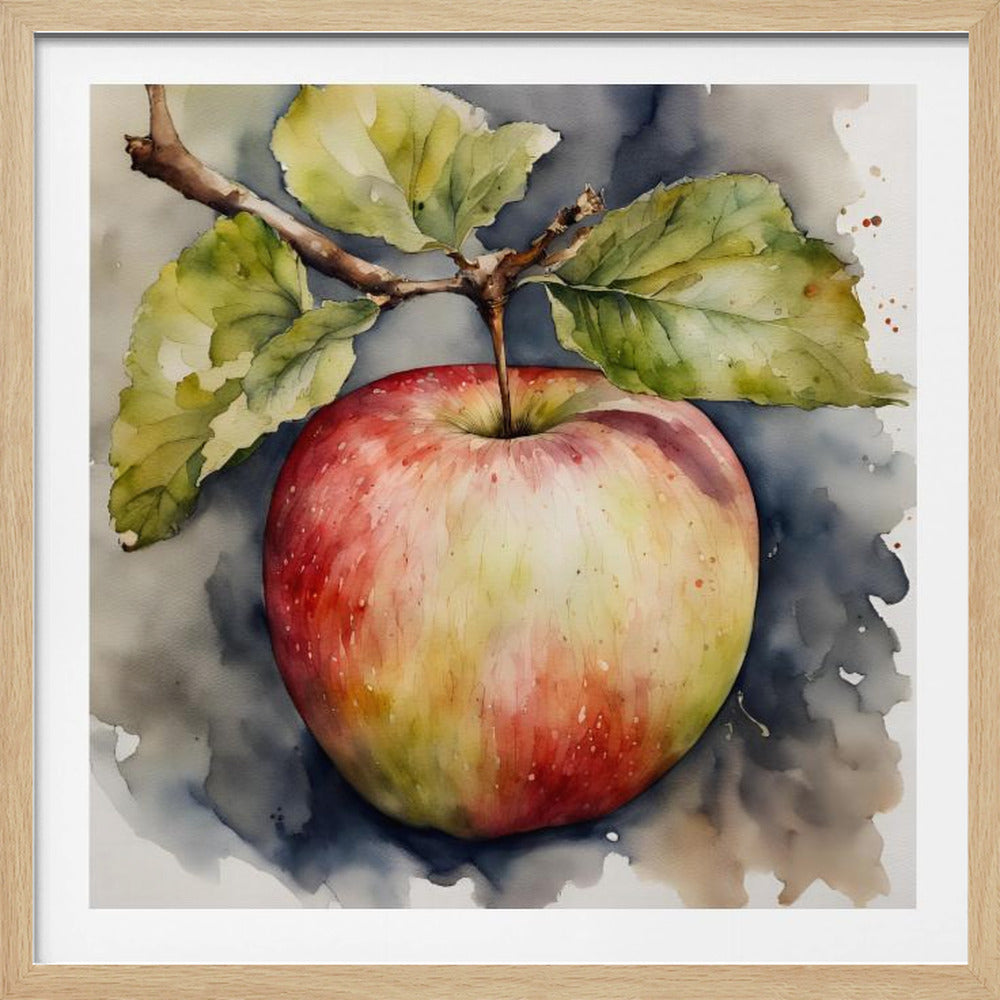 Apfel, Aquarell | Poster