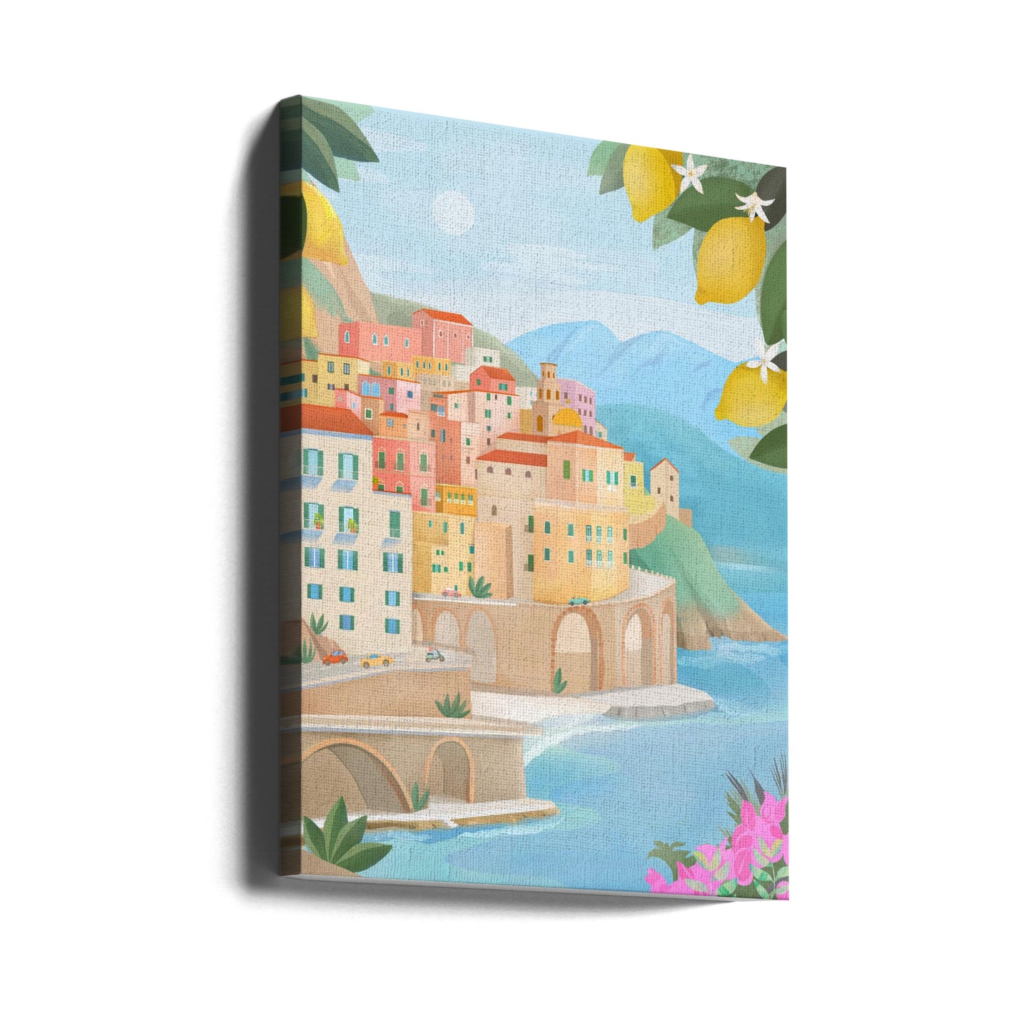 Amalfikusten, Italien | Canvastavla