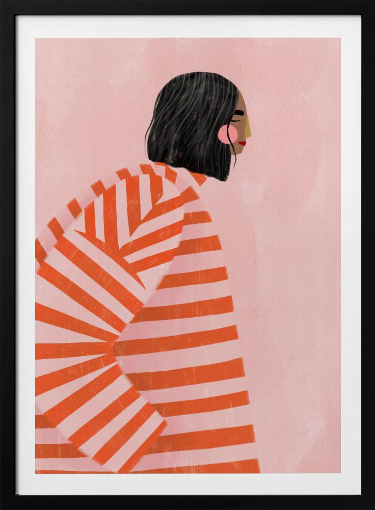 The Woman With the Orange Stripes | Poster