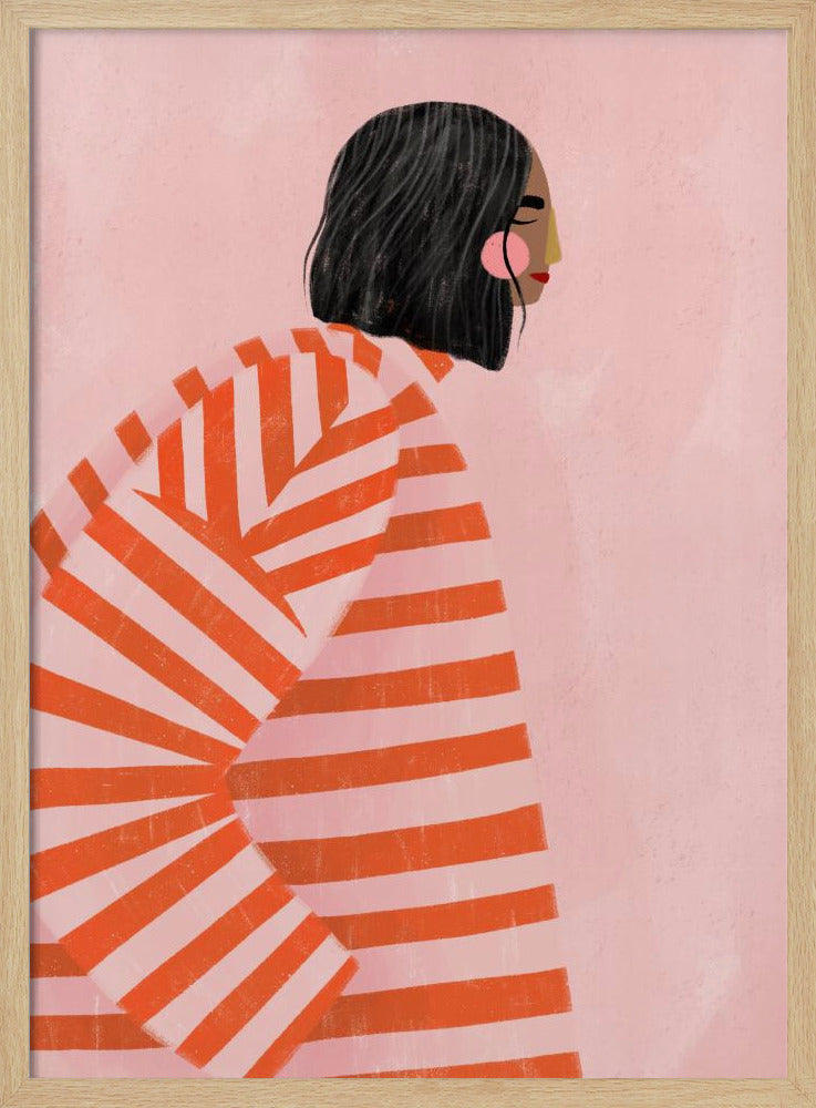 The Woman With the Orange Stripes | Poster