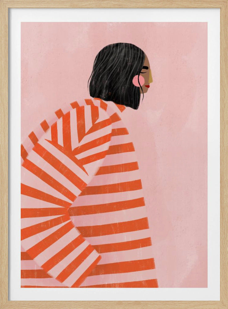 The Woman With the Orange Stripes | Poster