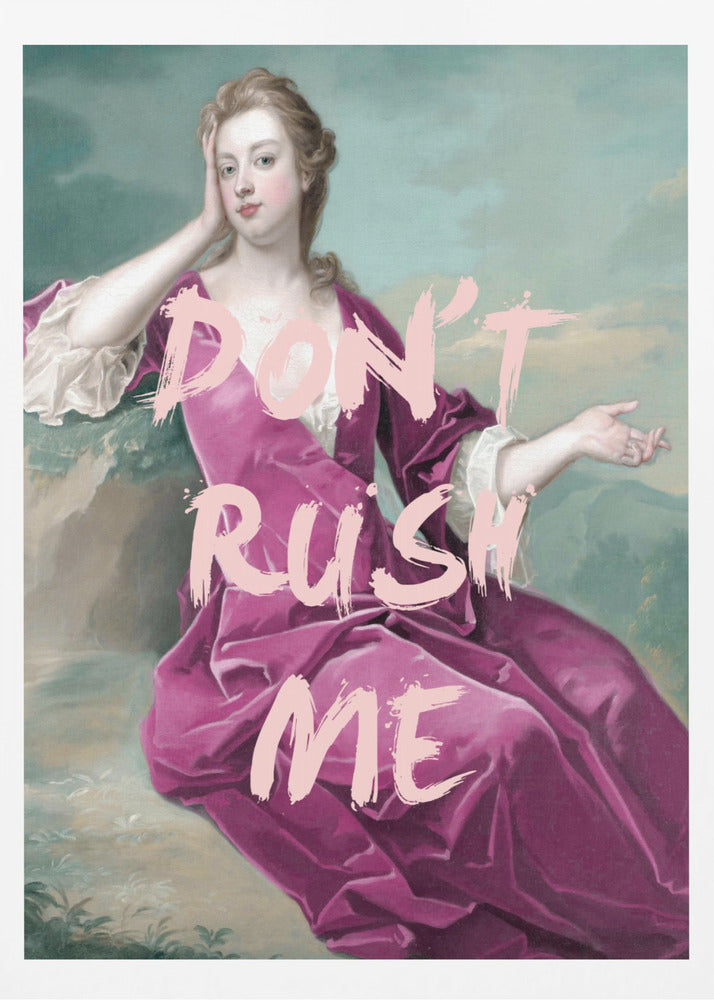 DontrushmePurple Ratio2x3 | Poster