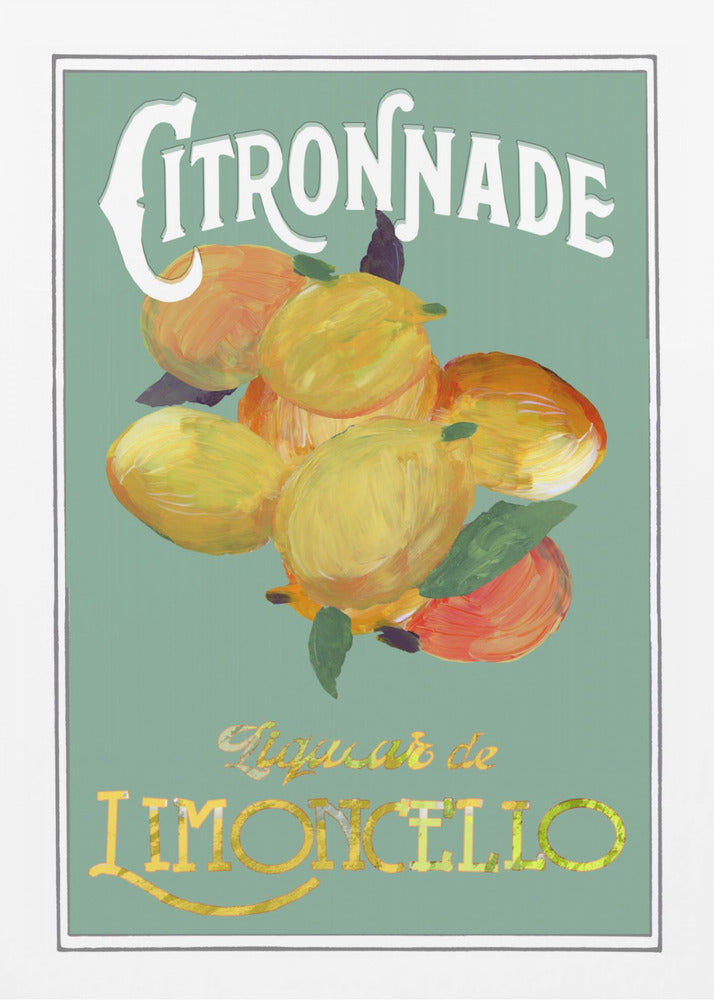Zitronen-Limoncello | Poster