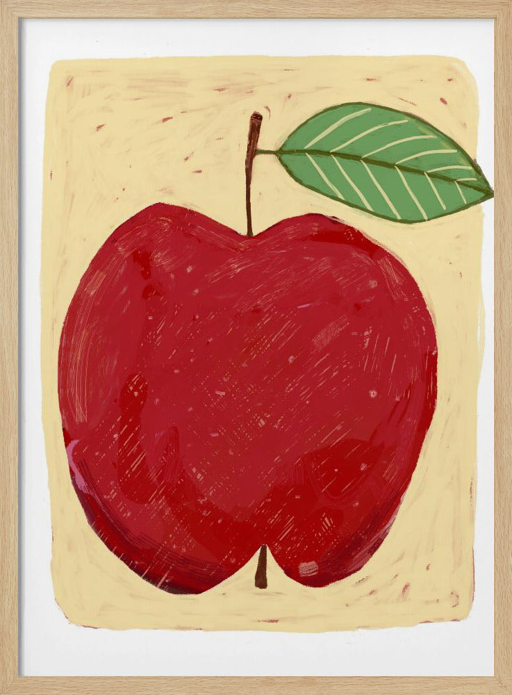 Stort rött äpple | Poster