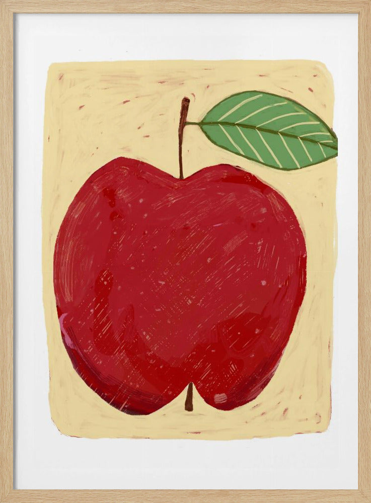 Stort rött äpple | Poster