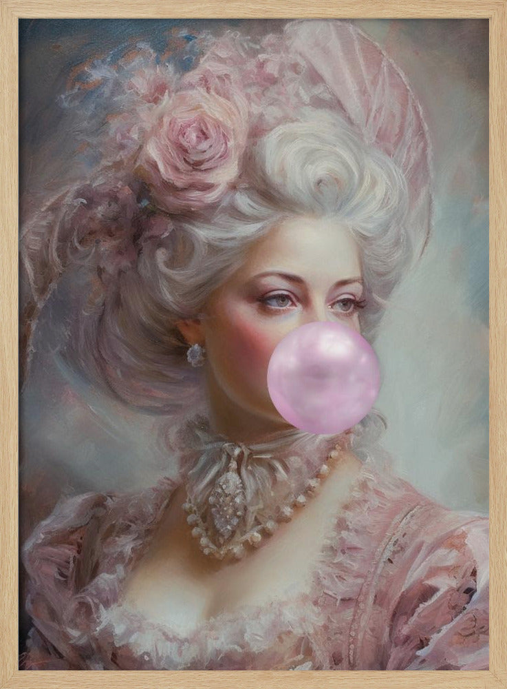Pastellfärgad Marie Antoinette Bubble-Tuggummi | Poster