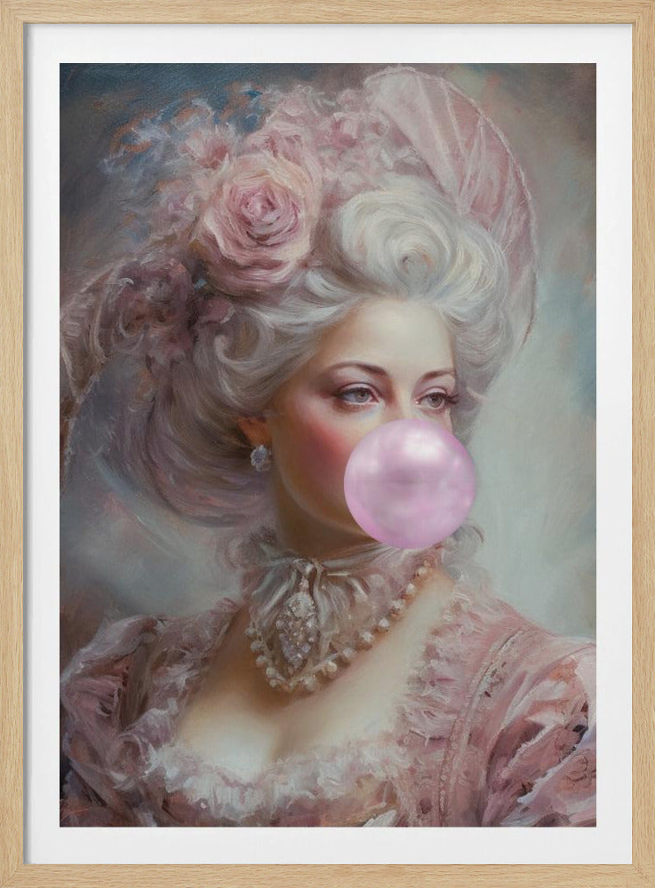 Pastellfärgad Marie Antoinette Bubble-Tuggummi | Poster
