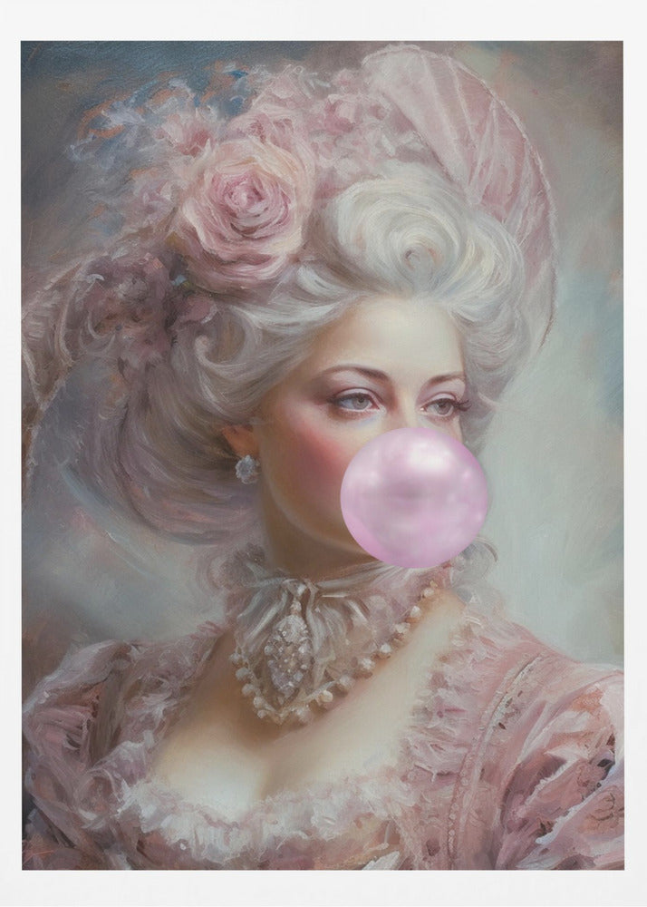 Pastellfärgad Marie Antoinette Bubble-Tuggummi | Poster