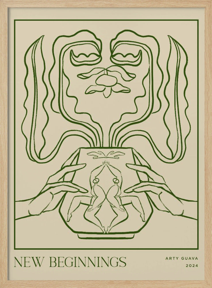 Vessel Collection : New Beginnings (LineArt) | Poster