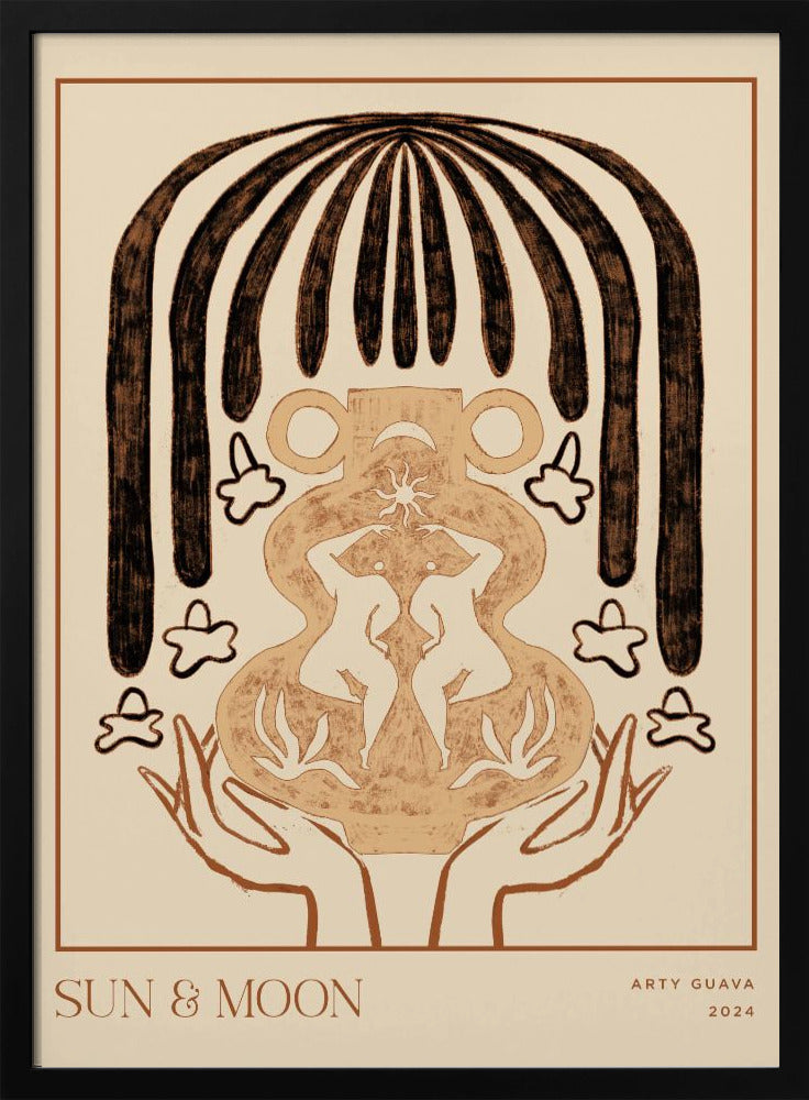 Vessel Collection : Sun & Moon (LineArt) | Poster