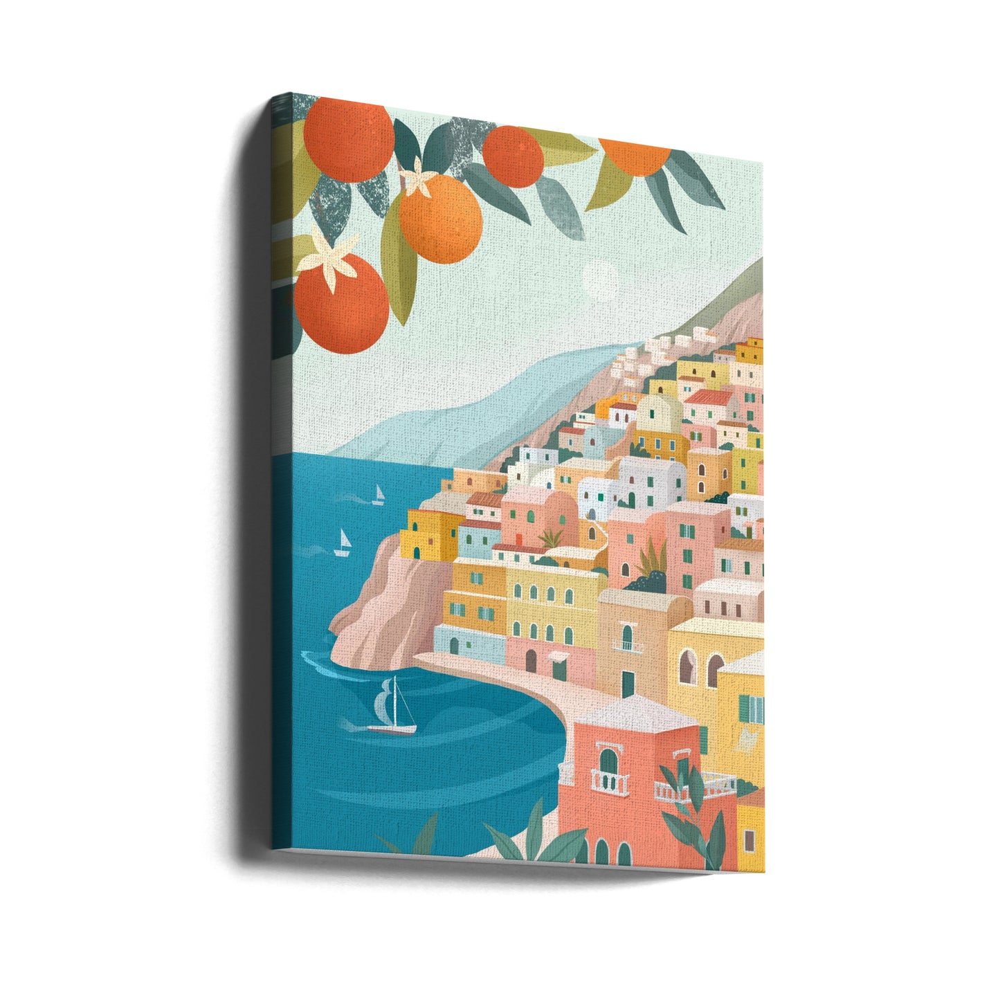 Positano-kusten Italien | Canvastavla