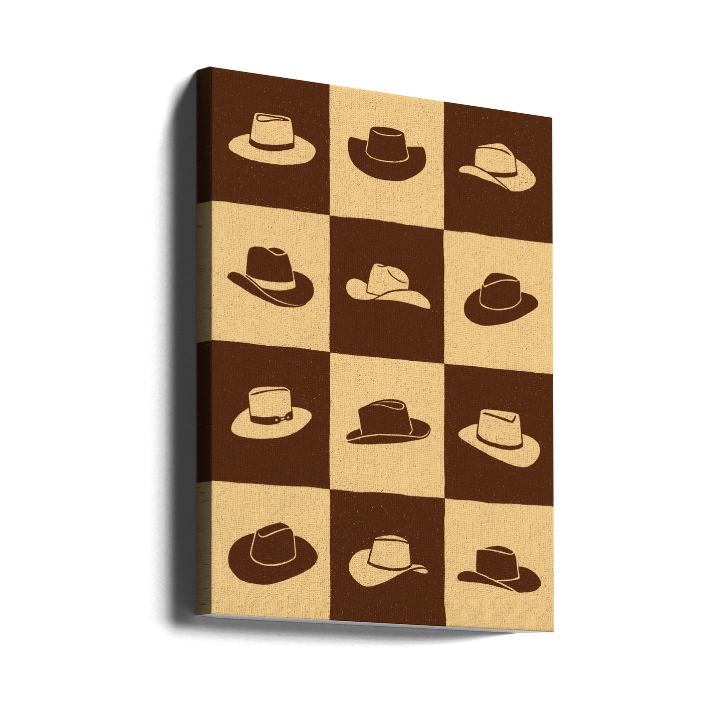 Cowboy Schackruta | Canvas