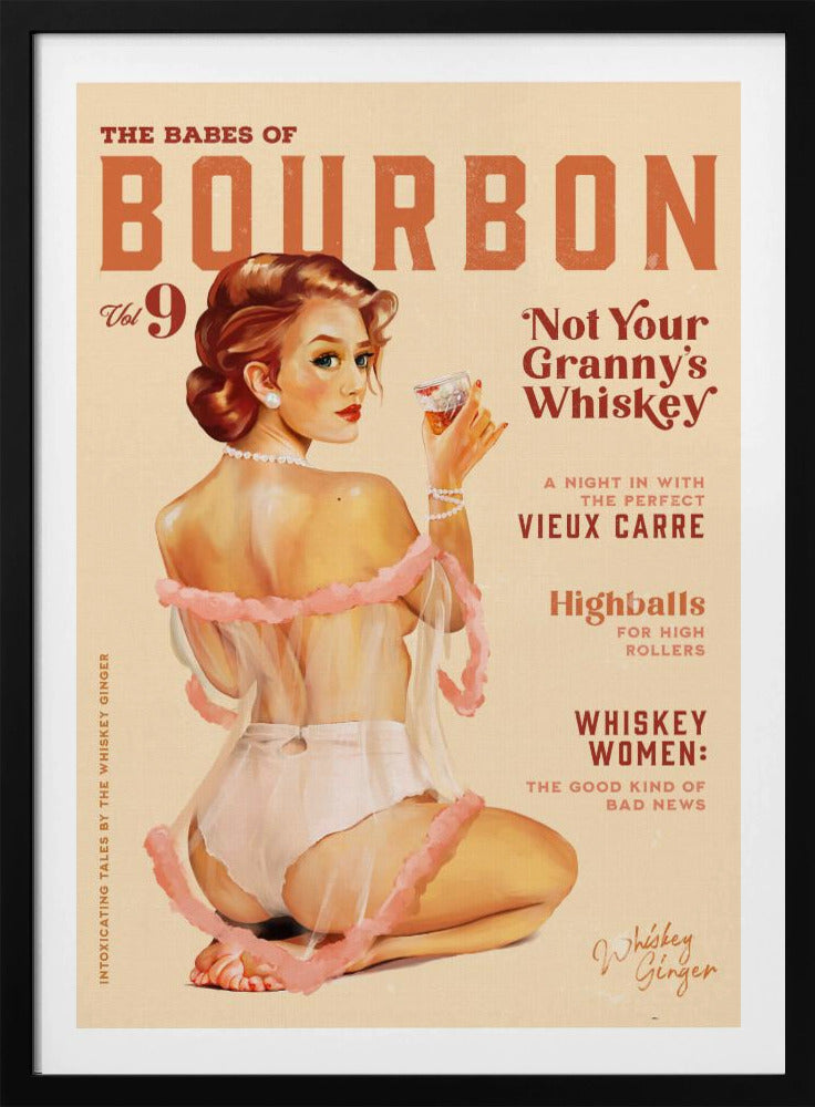 Babes of Bourbon Vol 9 Vintage Whiskey Pinup | Poster