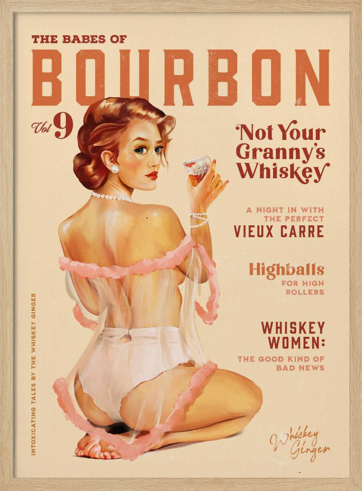 Babes of Bourbon Vol 9 Vintage Whiskey Pinup | Poster