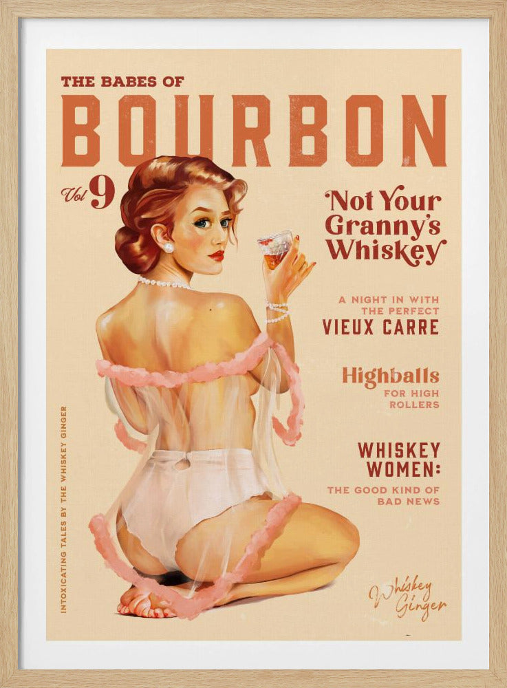 Babes of Bourbon Vol 9 Vintage Whiskey Pinup | Poster