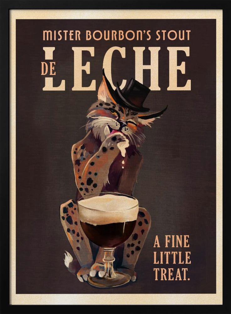 Bourbon De Leche Guinness-stil kattkonst | Poster