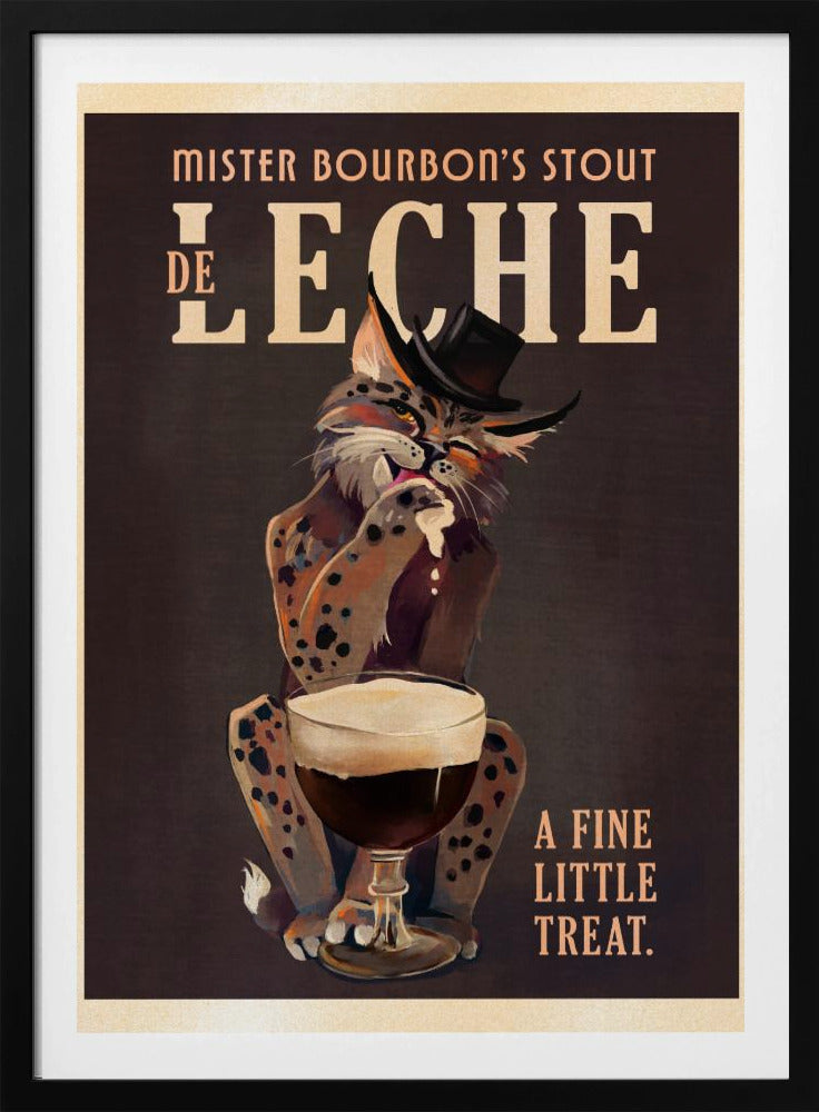 Bourbon De Leche Guinness-stil kattkonst | Poster