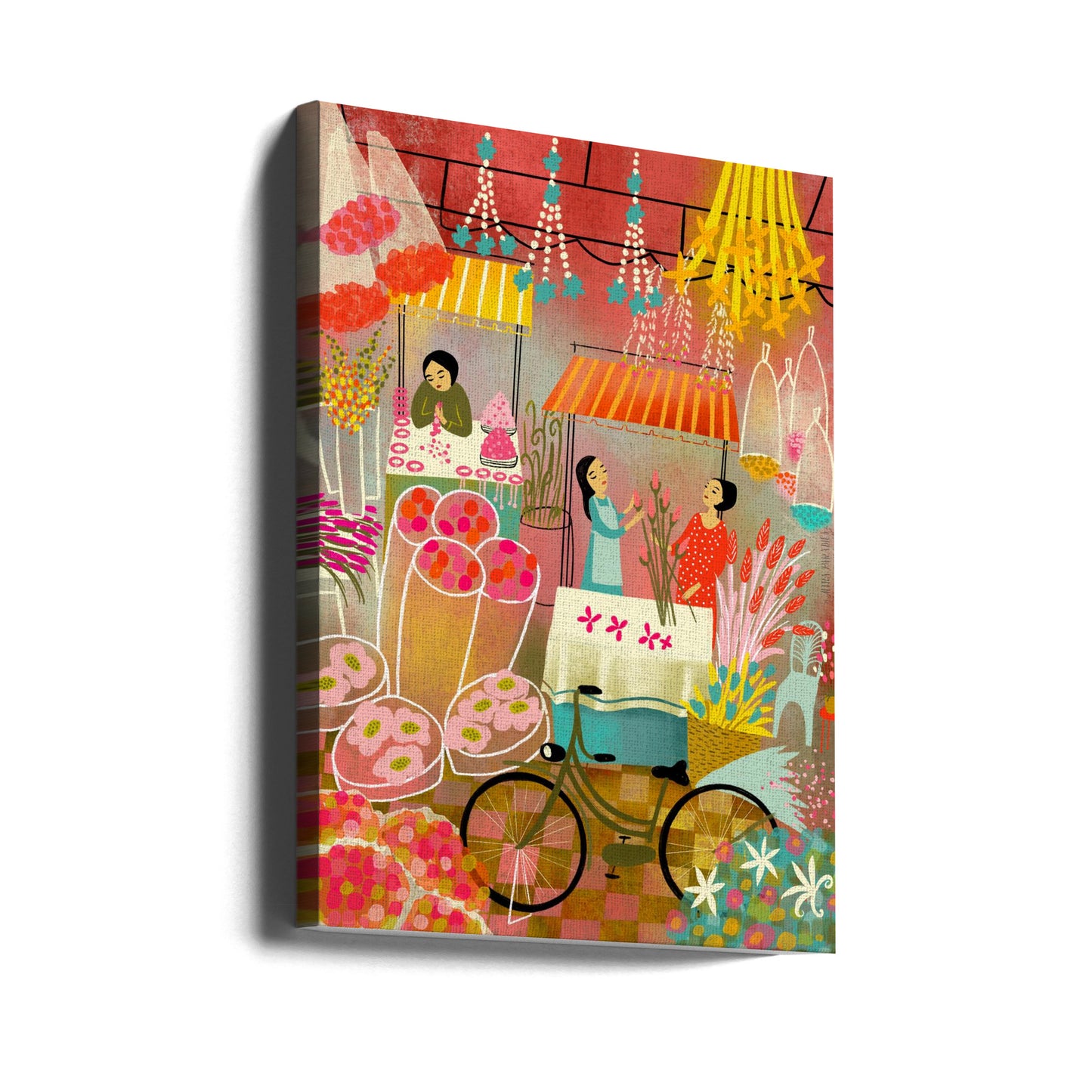 Marché aux fleurs de Bangkok | Tableaux sur Toile