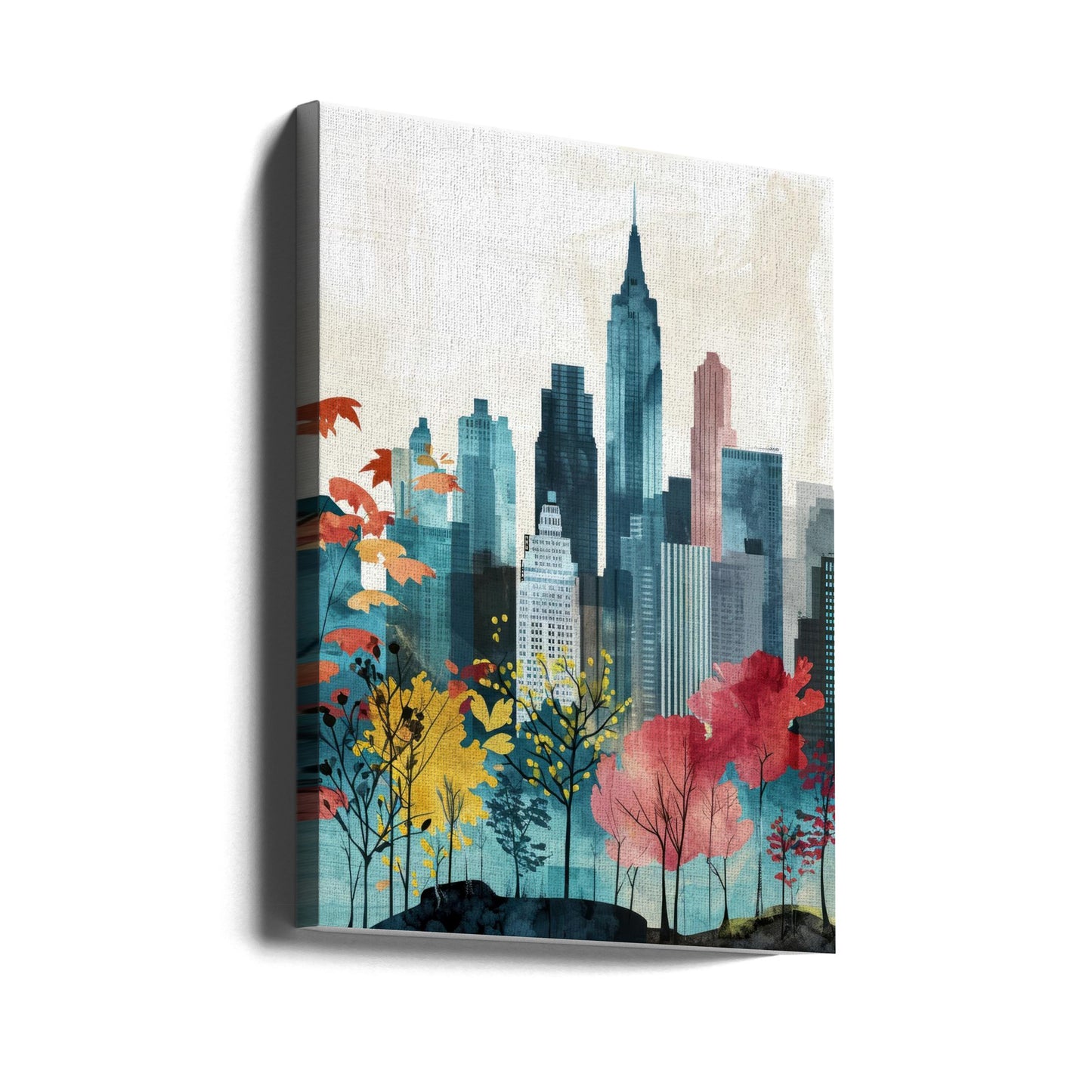 Digital målning i akvarell i New York City (1) | Canvas