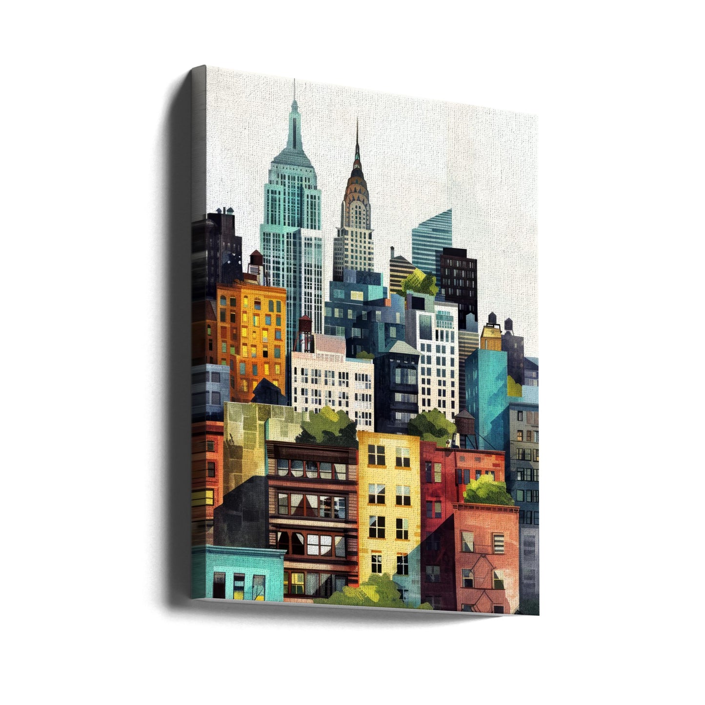 Digital målning i akvarell i New York City (2) | Canvas