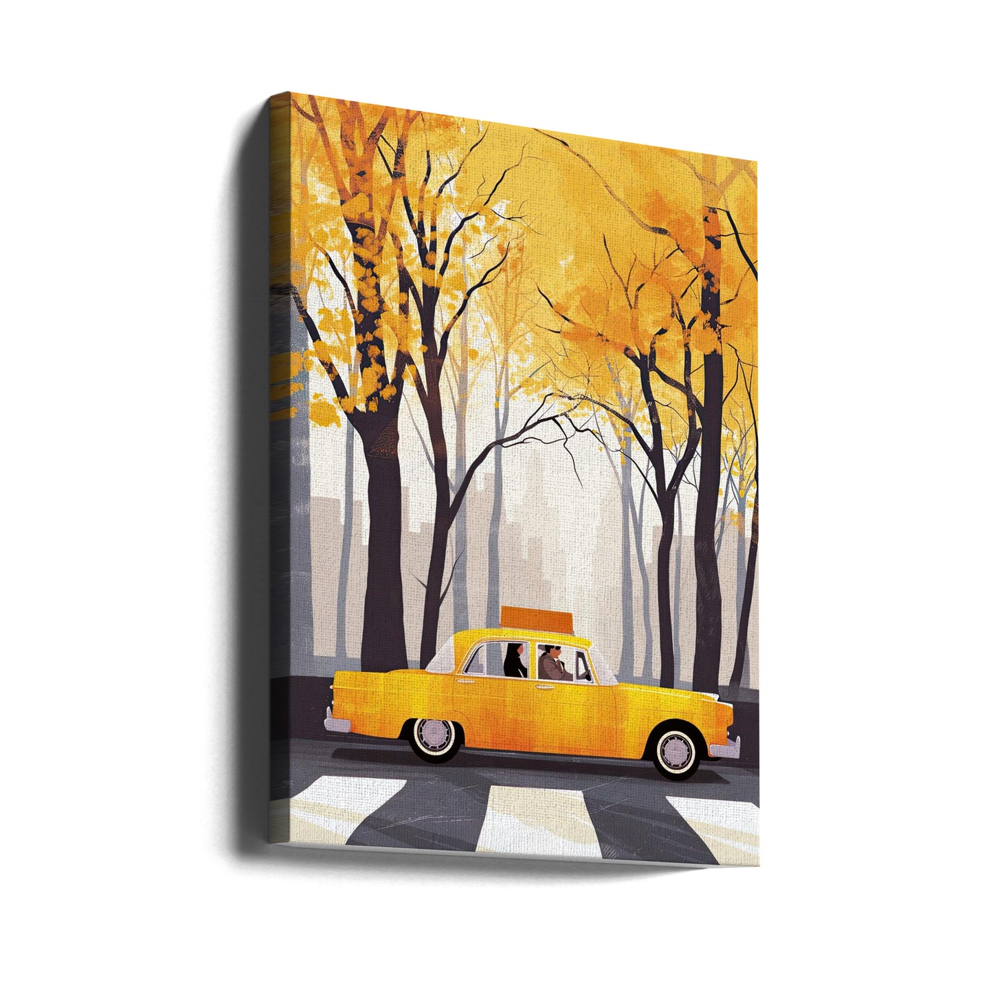 Digital målning i akvarell i New York City (6) | Canvas