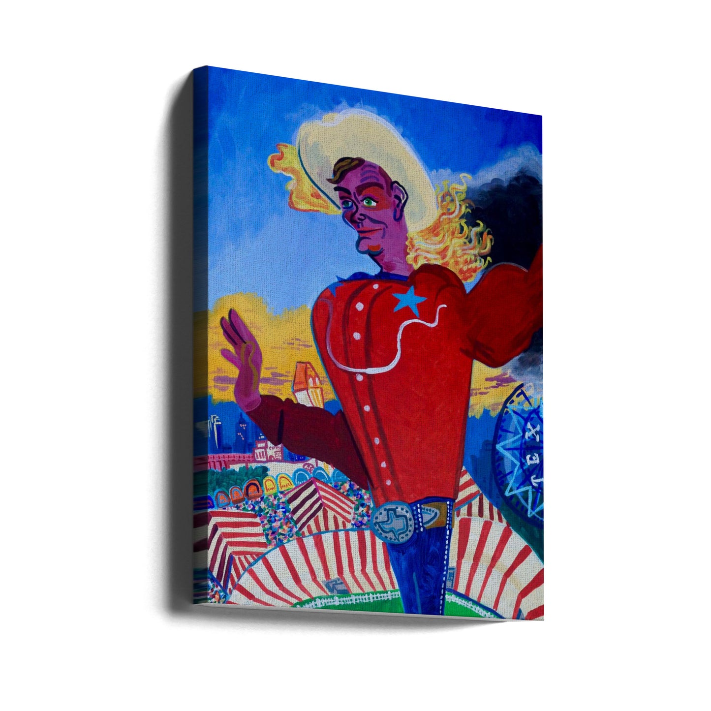 Big Tex Aflame | Canvas