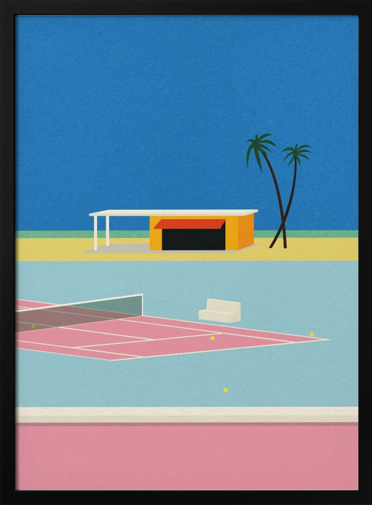 Tennis vid stranden | Poster