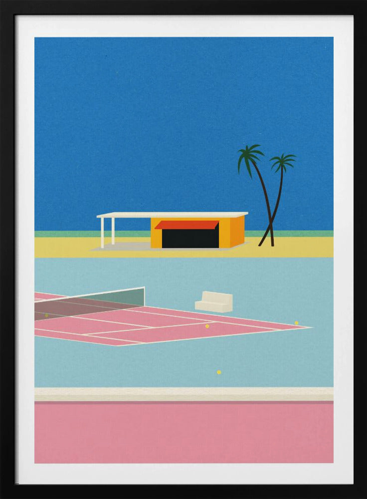 Tennis vid stranden | Poster