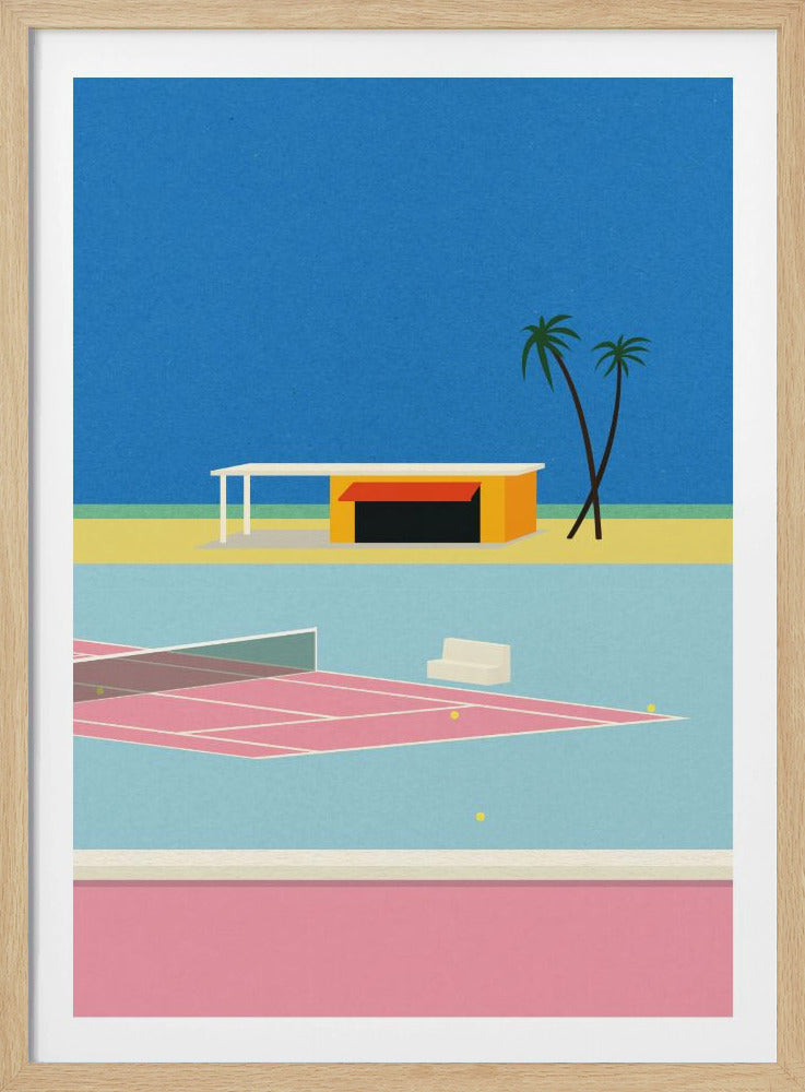 Tennis vid stranden | Poster