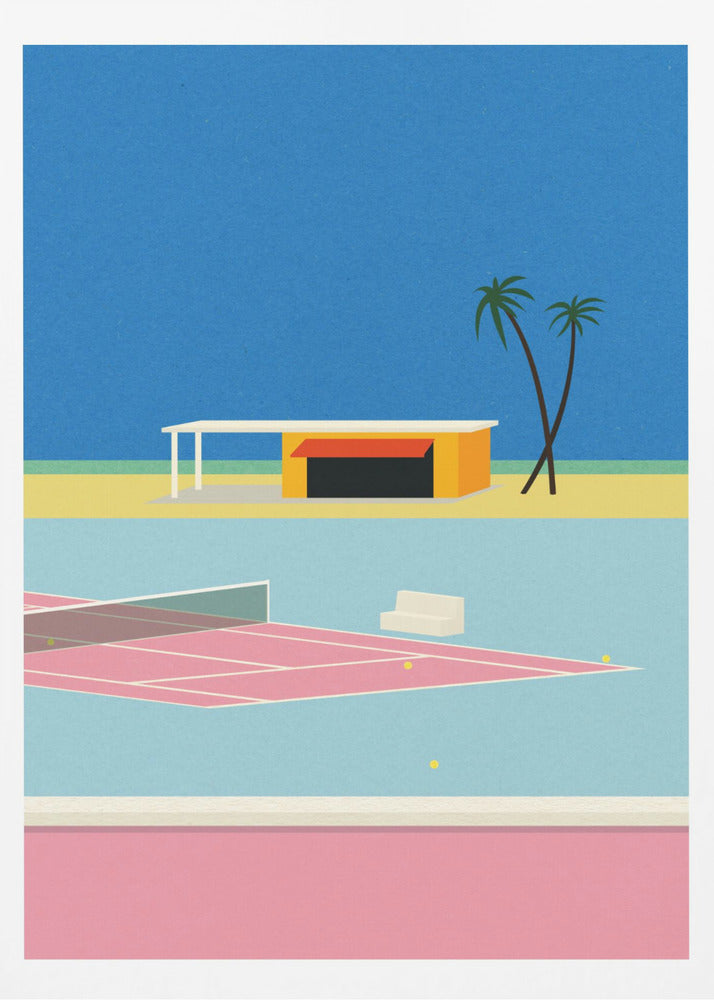 Tennis vid stranden | Poster