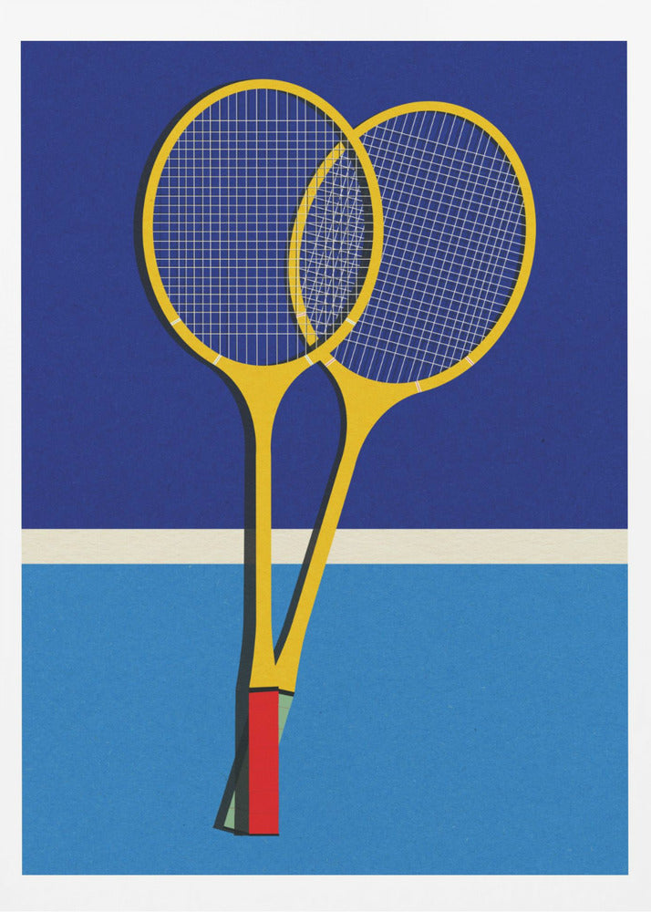 Badmintonracketar i trä | Poster