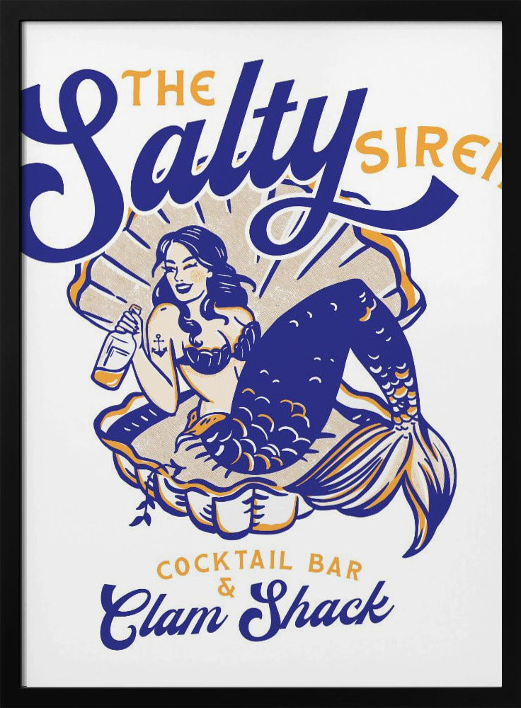 Salty Siren Cocktail Bar & Clam Shack Sjöjungfru | Poster