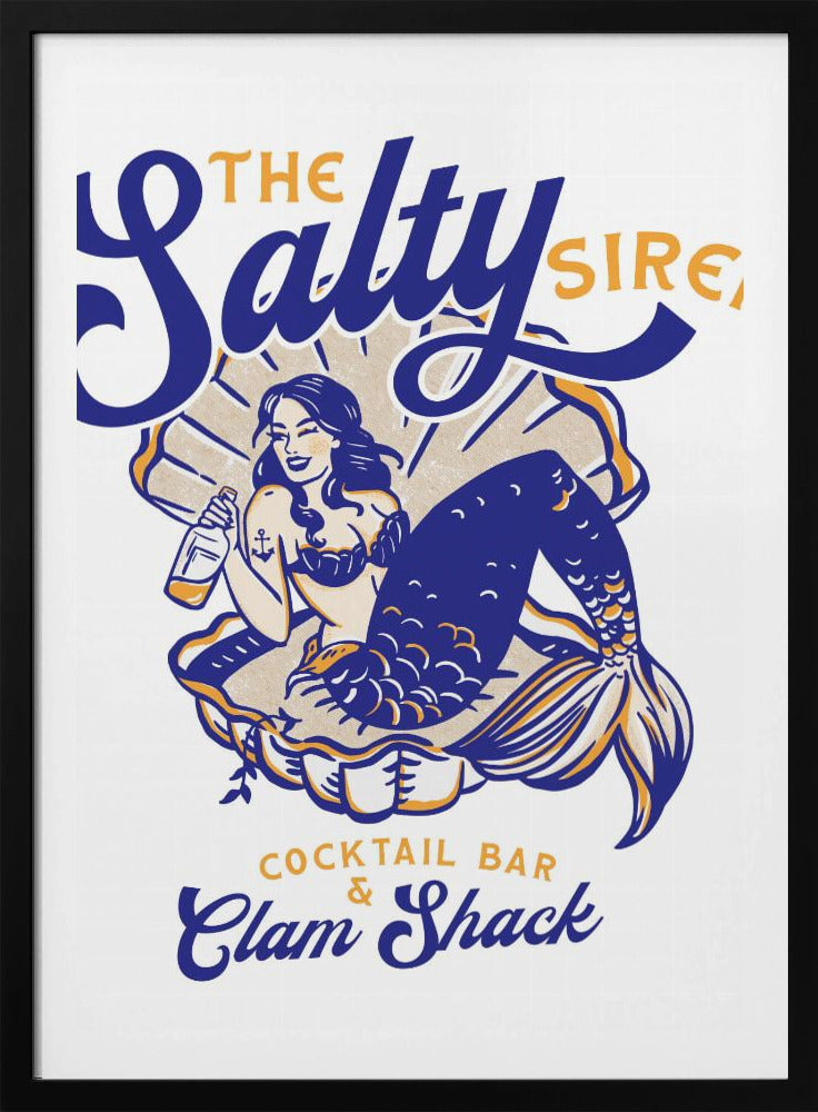 Salty Siren Cocktail Bar & Clam Shack Sjöjungfru | Poster