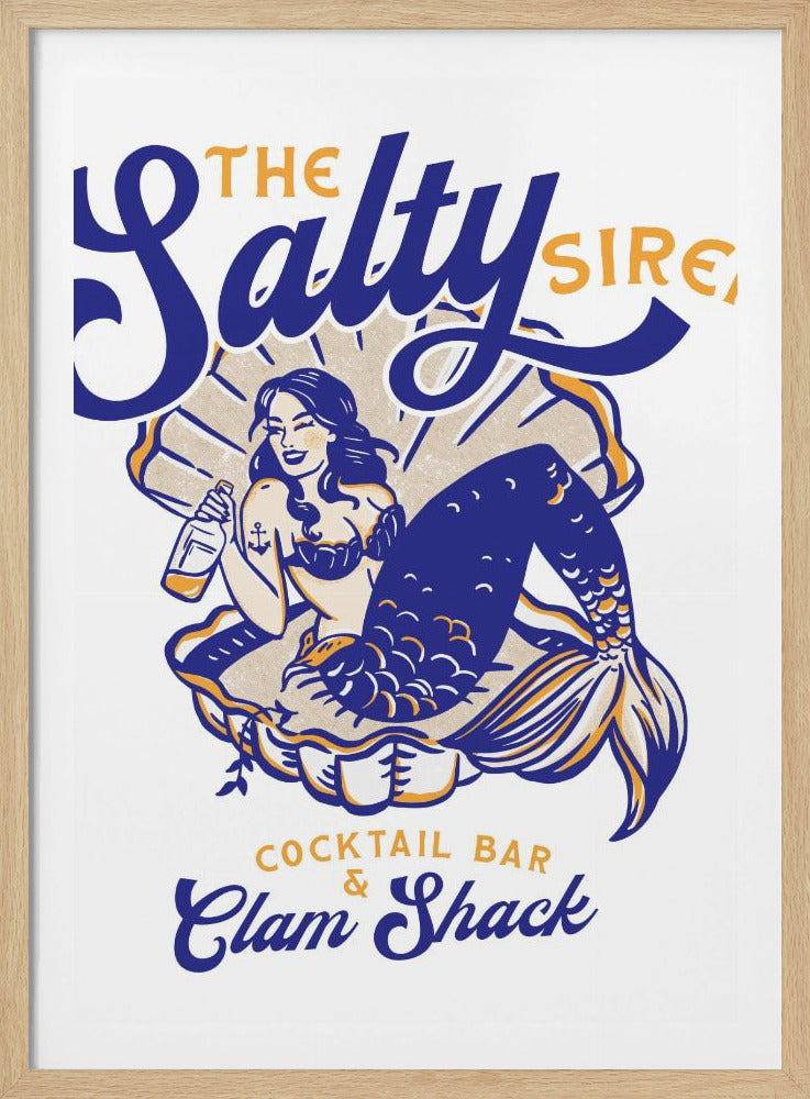 Salty Siren Cocktail Bar & Clam Shack Sjöjungfru | Poster