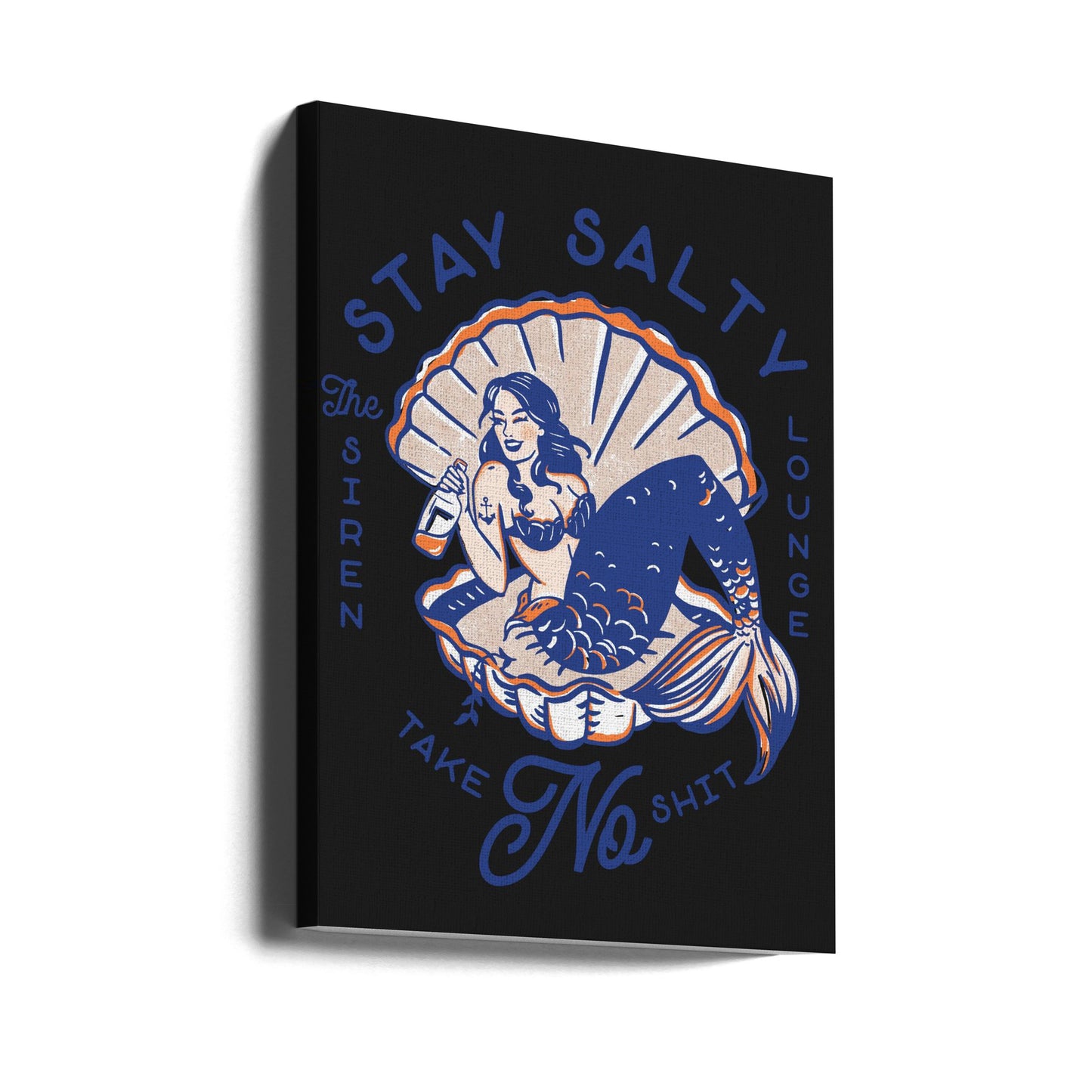 Stay Salty Siren Lounge Pin-up sjöjungfru | Canvas