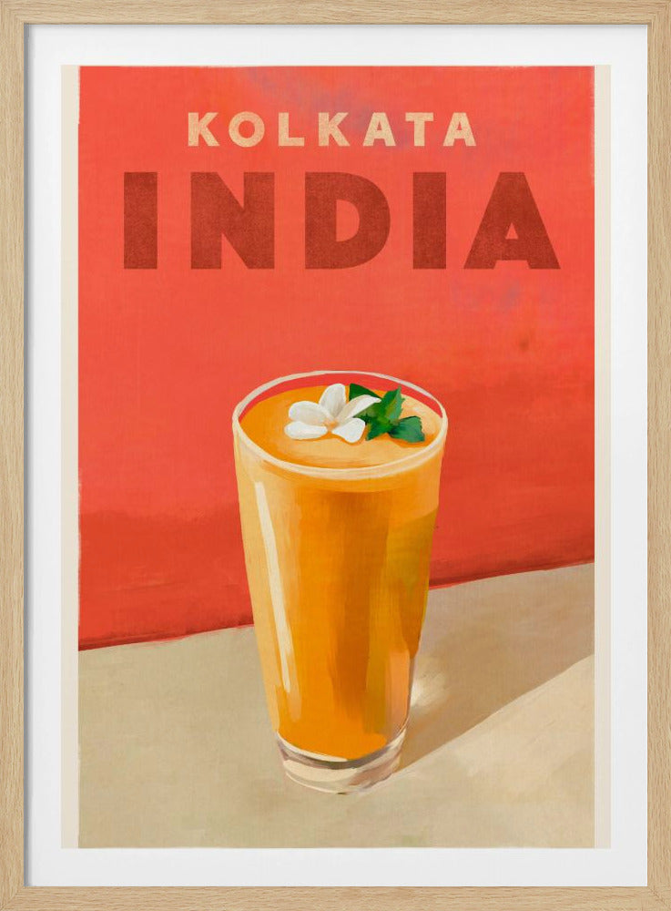 Travel Poster Cocktail Kolkata India | Poster