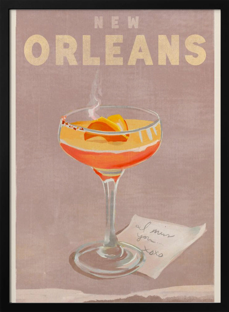 New Orleans Cocktail Reseaffisch | Affisch