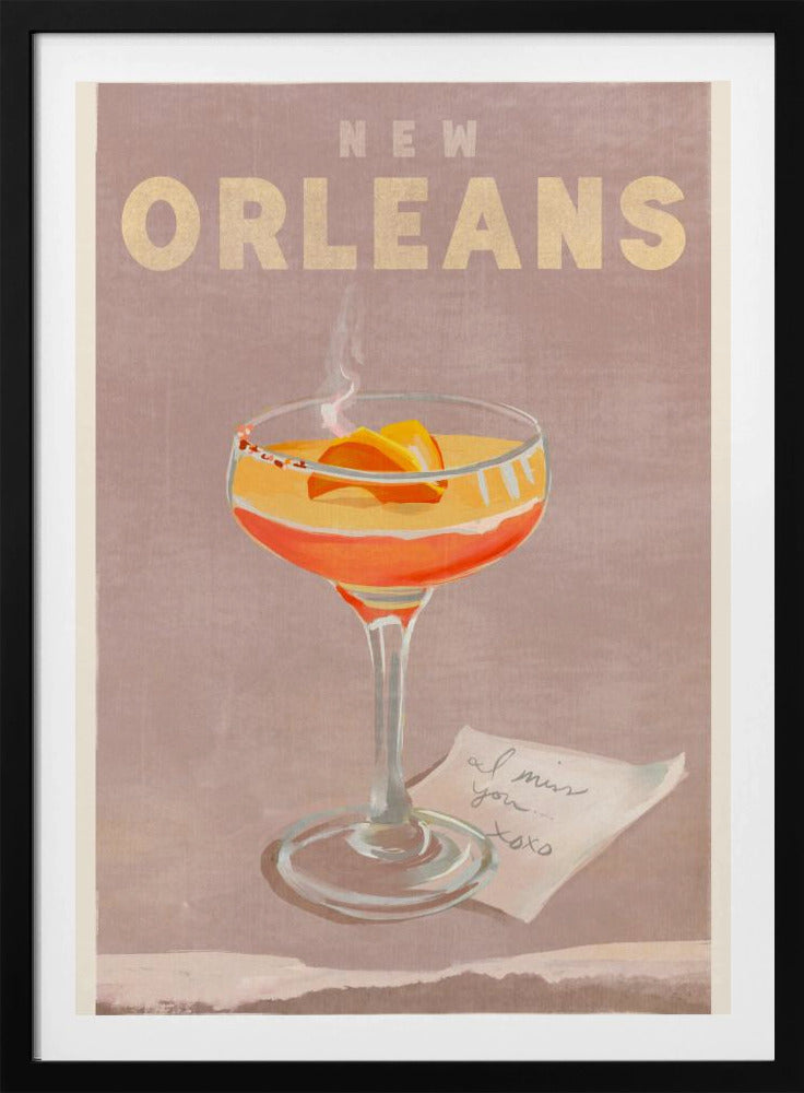 New Orleans Cocktail Reseaffisch | Affisch