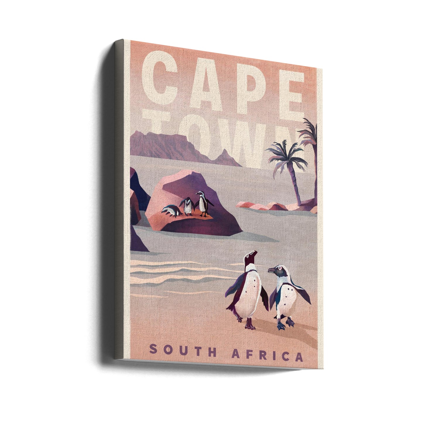 Kapstaden Sydafrika Vintage Resetavlor | Canvastavla