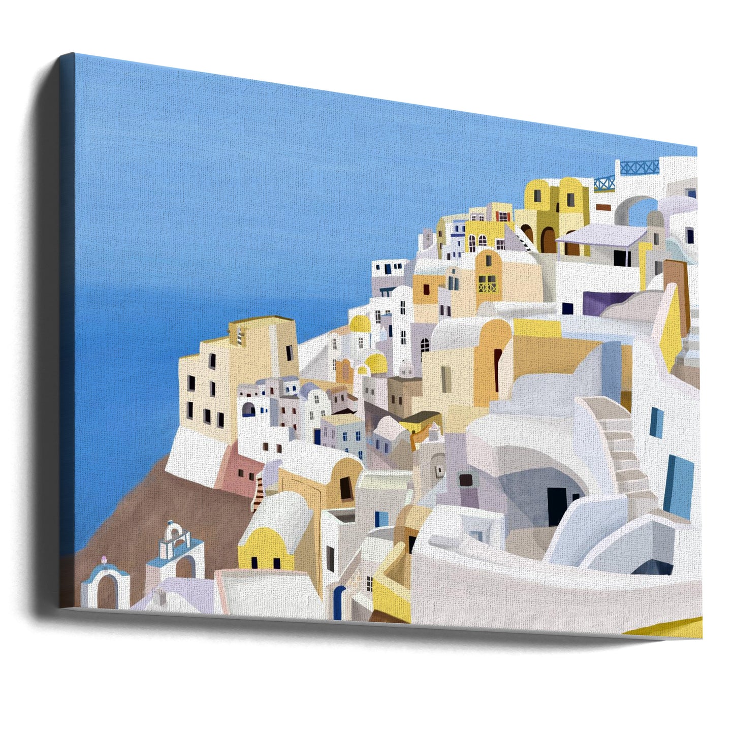 Santorini, Grekland Klipputsikt av konstnären Carla Daly | Canvastavla