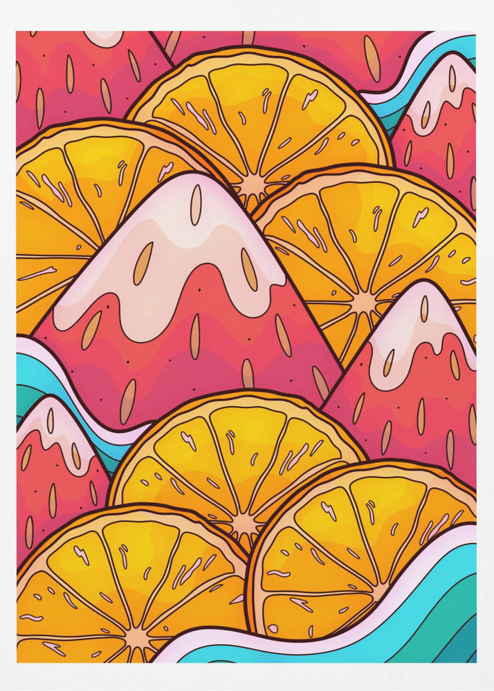 Jordgubbsklippor | Poster