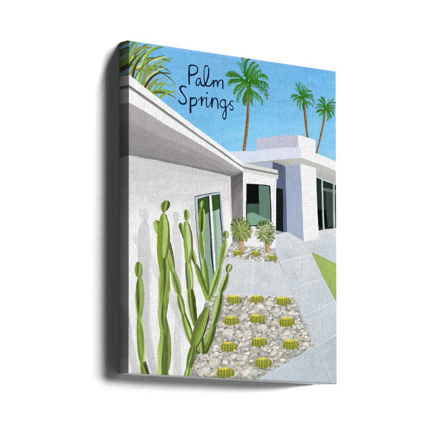 Palm Springs modern arkitektur av konstnären Carla Daly | Canvastavla