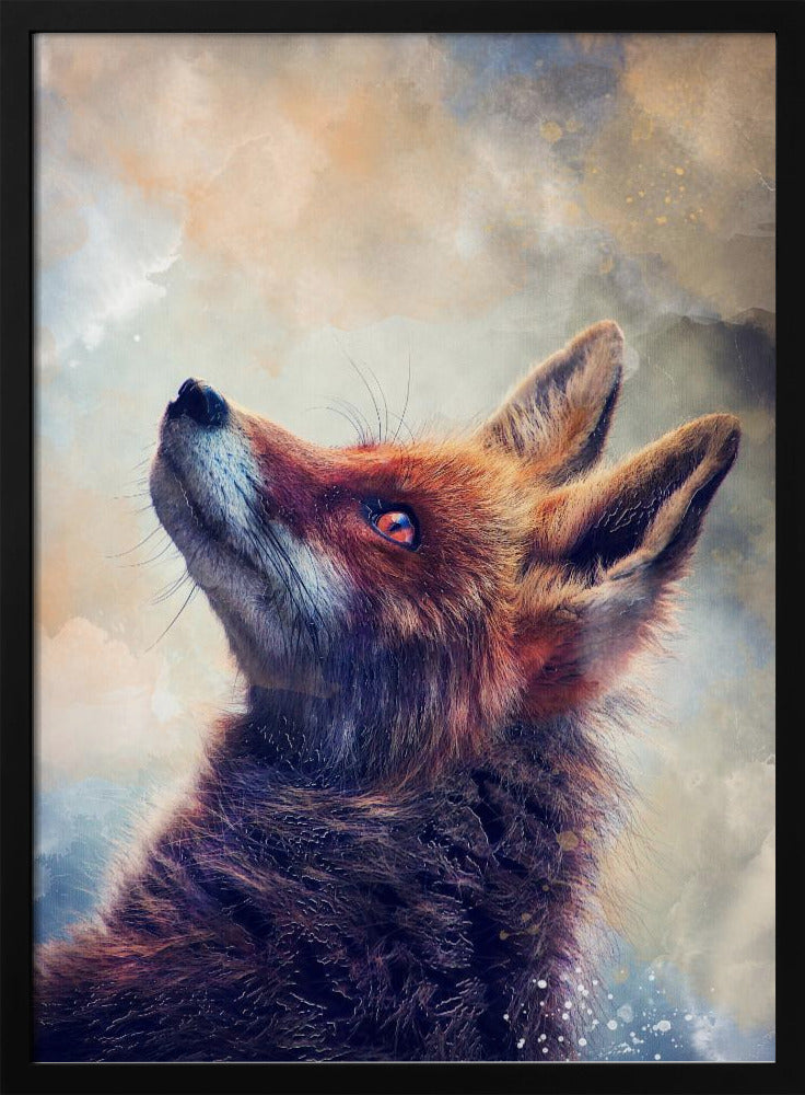 Animal Fox Watercolor Animal Art | Poster