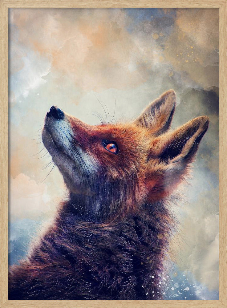 Animal Fox Watercolor Animal Art | Poster
