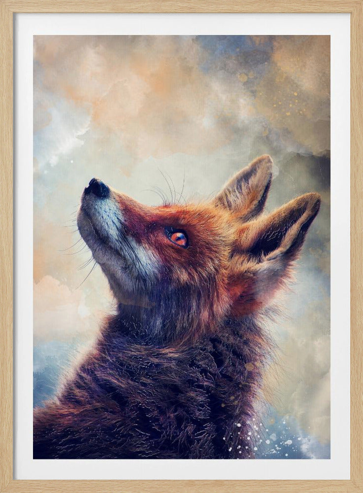 Animal Fox Watercolor Animal Art | Poster