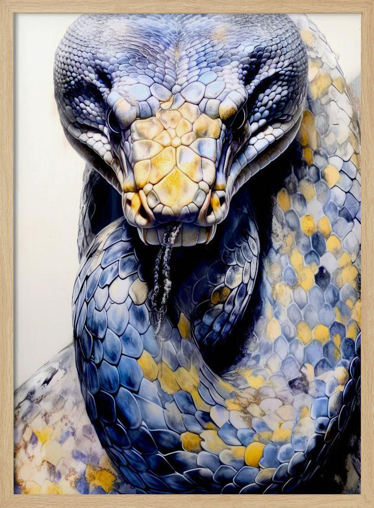 Orm akvarell djurkonst | Poster