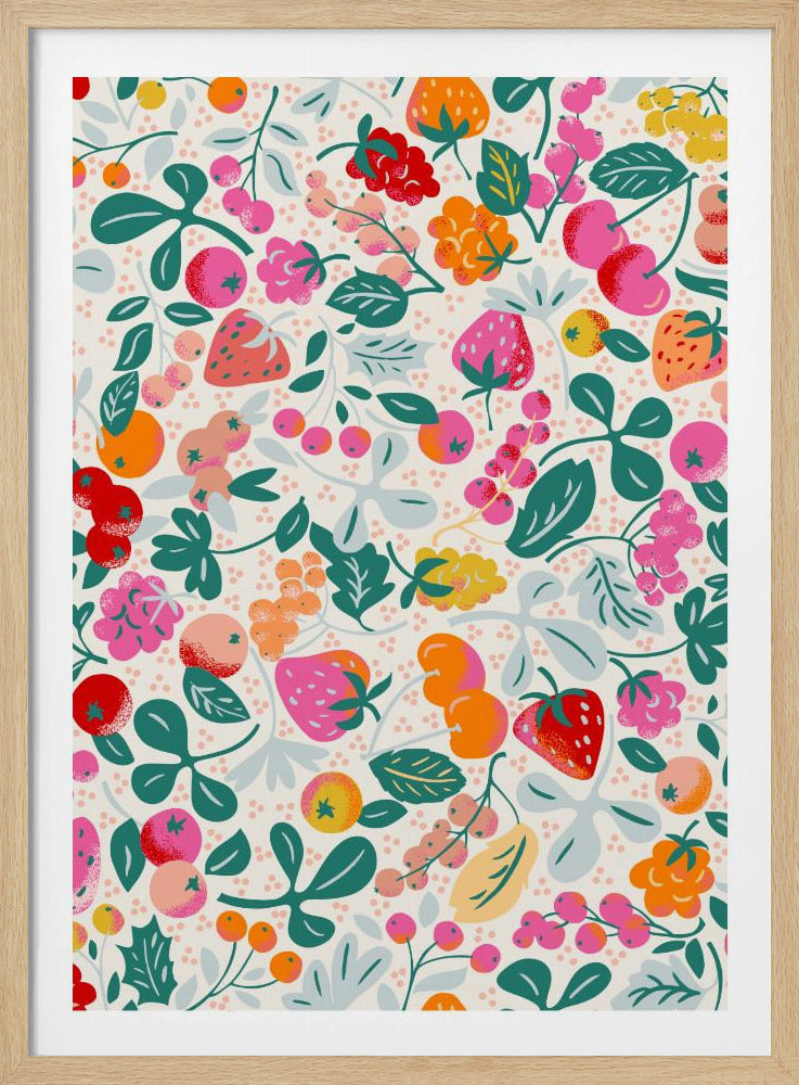 Fruktigt sömlöst mönster | Poster